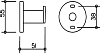 Крючок Keuco Plan 14914 для полотенца