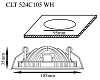 Встраиваемый светодиодный светильник Crystal Lux CLT 524C105 WH