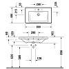 Раковина накладная Duravit D-Neo 23678000001, белый