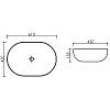 Раковина накладная Ceramica Nova Element CN6064 белый