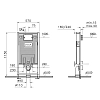 Инсталляция Vitra Pro для унитаза, 750-5800-01