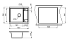 Кухонная мойка Granula GR-6002 6002, Сланец серый