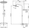 Душевая система Gattoni Circle Two 9195/PDBO, белый матовый