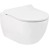 Комплект инсталляция Vitra и унитаз Seramiksan Hill 800-2013/A031161H/A030011 подвесной, безободковый, крышка Neon с микролифтом, клавиша хром