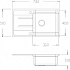 Кухонная мойка Zorg GraniT EXORO 75х50х18 GZR-7850 ПЕСОЧНЫЙ