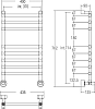 Полотенцесушитель водяной Margaroli Sole 464-8/S