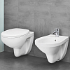 Подвесной унитаз Grohe Bau Ceramic 39351000 с сиденьем микролифт безободковый