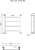 Полотенцесушитель водяной Тругор Горизонт НП 60*50