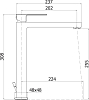 Смеситель для раковины Cezares EFFECT-LSM1-A-01-W0, хром