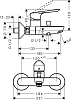 Смеситель для ванны hansgrohe Logis E 71415000