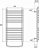 Полотенцесушитель электрический Point PN05148SE П12 400x800 левый/правый, хром