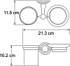 Держатель стакана и мыльницы Wasserkraft Isar 7326