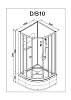 Душевая кабина Deto D D10