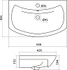 Раковина Santek Балтика 1WH207775 65 см.