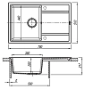 Кухонная мойка Florentina Липси 20.270.C0780.104 бежевый