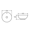 Раковина D&K Matrix DT1390516 белый