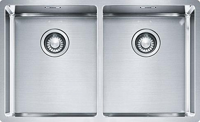 Кухонная мойка 74 см Franke Box BXX 220/120-34-34 127.0370.188, нержавеющая сталь