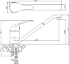 Смеситель Rossinka Y Y40-21 для кухонной мойки