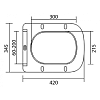 Крышка-сиденье BelBagno UNO BB3105SC, дюропласт, soft close, металлические петли