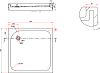 Поддон для душа De Aqua Quattro APD8080-4 80х80