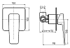 Смеситель для душа M&Z New Geometry NGM02700 хром