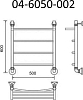 Полотенцесушитель водяной Маргроид B4 04-6050-002 50x60 см