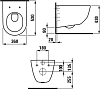 Подвесной унитаз Laufen Pro Rimless 8.2096.6.000.000.1 без ободка