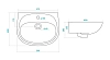 Раковина Santek Анимо 1.WH11.0.496 белый