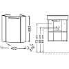 Тумба под раковину Jacob Delafon Odeon Rive Gauche EB2584G-RX-F30 белый