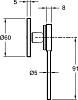 Рычаг управления для смесителя Jacob Delafon Grands Boulevards E25403-4A-CP, хром