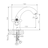 Смеситель для раковины Haiba HB1019-4 бронза