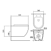 Инсталляция Ideal Standard Prosys Eco Frame M, E233267 для унитаза, узкая, с безободковым унитазом Aquatek Европа E233267/AQ1901-MW, AQ1901-MW, белый матовый, сиденье микролифт