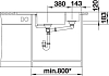 Кухонная мойка Blanco Delta II-F 525868 чёрный