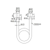 Душевой шланг Caprigo Parts 98-515-NER черный