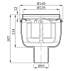 Трап Aco ShowerPoint для душа, 15 x 15 см, без решетки, черный, 2500.55.00