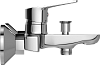 Смеситель для ванны с душем STWORKI Нарвик NR-04cr однорычажный, настенный, латунь, с функцией экономии расхода, глянцевый