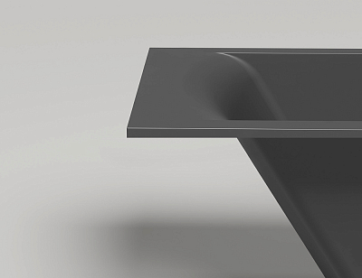 Ванна из искусственного камня Salini Cascata S-Sense 170x75 104313G, белый