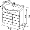 Мебельная раковина Aquanet Shenxin 80 0080