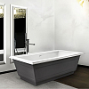 Ванна из искусственного камня Gessi Eleganza 180х85 см 46717#800, белый матовый / ral