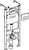 Комплект Система инсталляции для унитазов Geberit Duofix Delta 458.124.21.1 3 в 1 с кнопкой смыва + Подвесной унитаз Villeroy & Boch O'Novo 5660HR01
