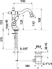 Смеситель Webert Dorian DO710402015 хром для биде