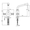 Смеситель для раковины E.C.A Thermostatic 102108730EX хром