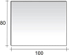 Зеркало Riho 100x80 F41410008031 с подсветкой