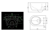 Подвесной унитаз SSWW CT2039, безободковый