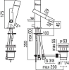 Смеситель для раковины Teknobili Tower TW00118/1CR хром