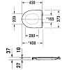 Инсталляция Geberit с унитазом Duravit Durastyle 45620900A1, сиденье микролифт, комплект