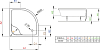 Поддон для душа Radaway Indos A900