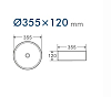 Раковина D&K Matrix DT1391516 белый