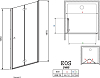 Душевая дверь в нишу Radaway EOS DWB 70 интимато R
