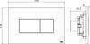 Кнопка смыва KARISMA 641019 пневматическая